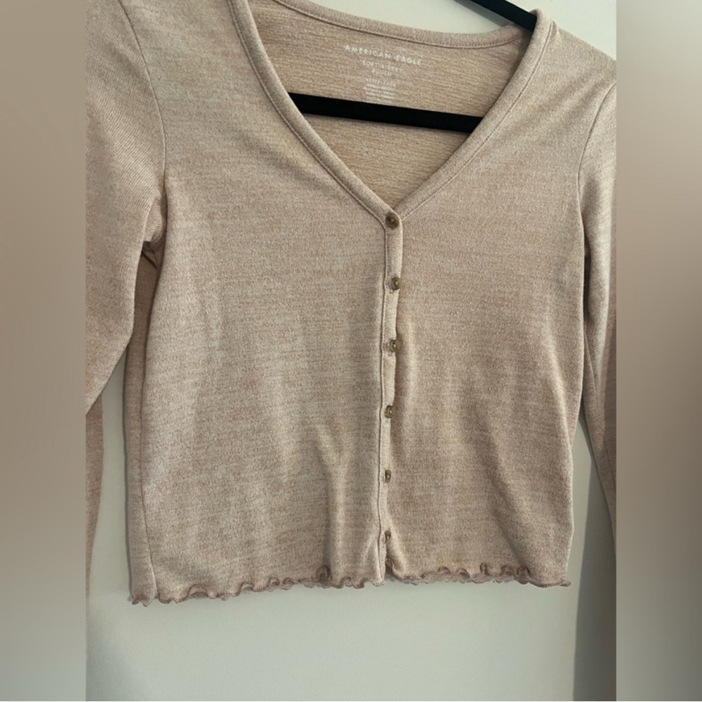 American Eagle - Pink Soft & Sexy Plush Cardigan - Size XS - Picture 4 of 4